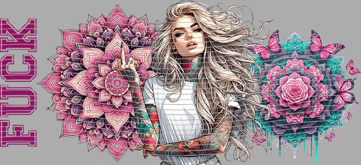 16oz Sunflower Girl-SU-448